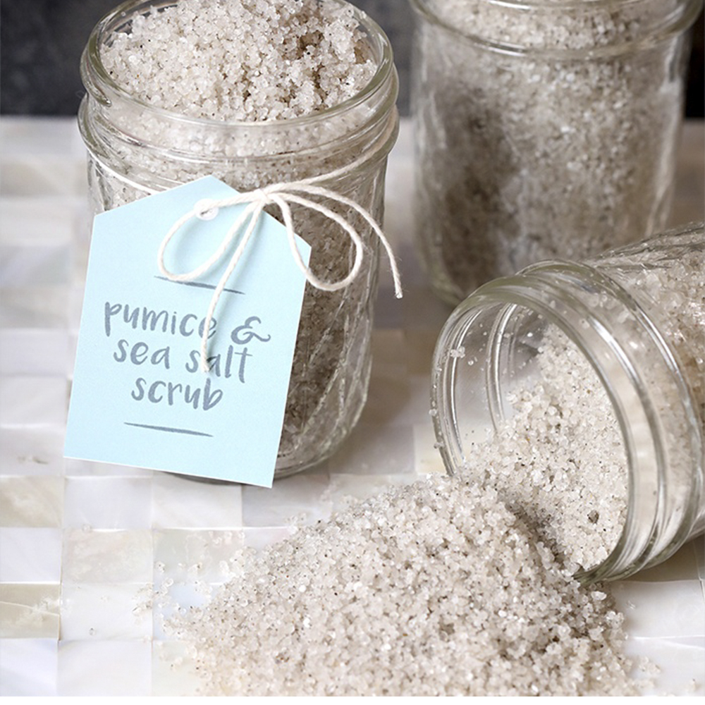 Pumice and Sea Salt Scrub Project